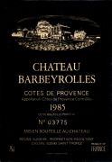 Provence-Barbeyrolles 1985
